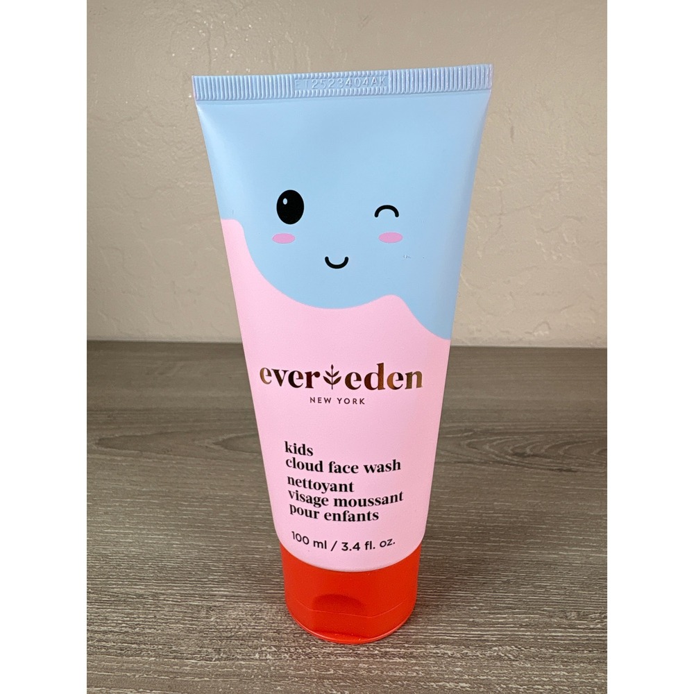 Evereden Kids Cloud Face Wash 100ml 3.4oz Non-Toxic Hypoallergenic Cleanser New